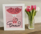 Ballerina Dance Diamond Painting Kit with Frame