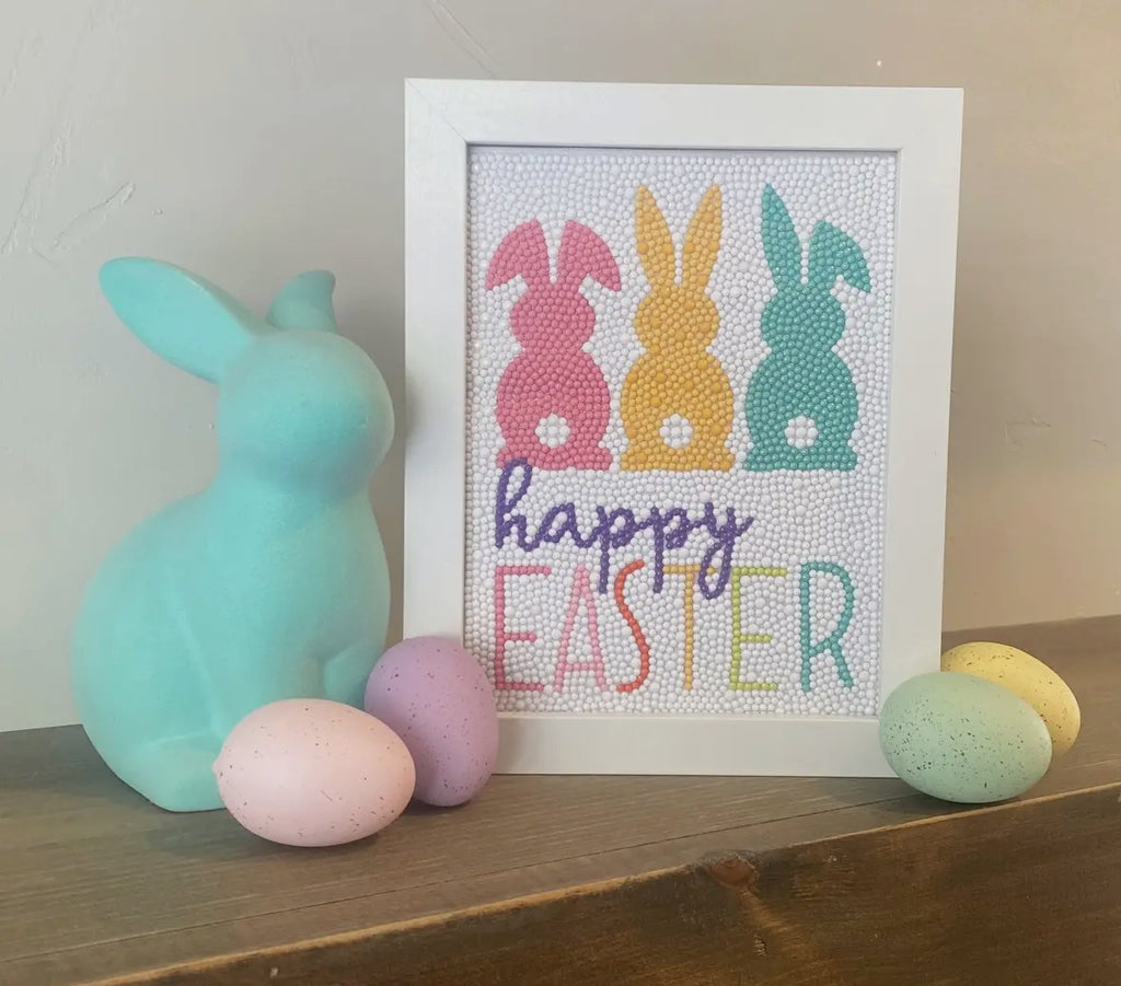 Happy Easter Diamond Painting Kit with Frame