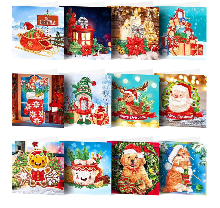 Diamond Painting Greeting Card Sets - Everyday and Holiday