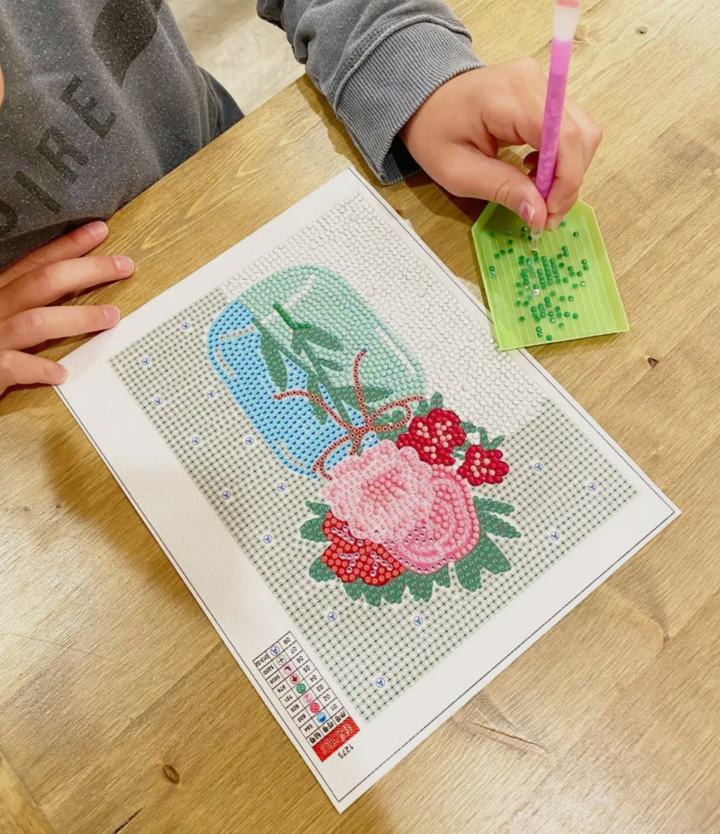 Mason Jar Diamond Painting Kit with Frame