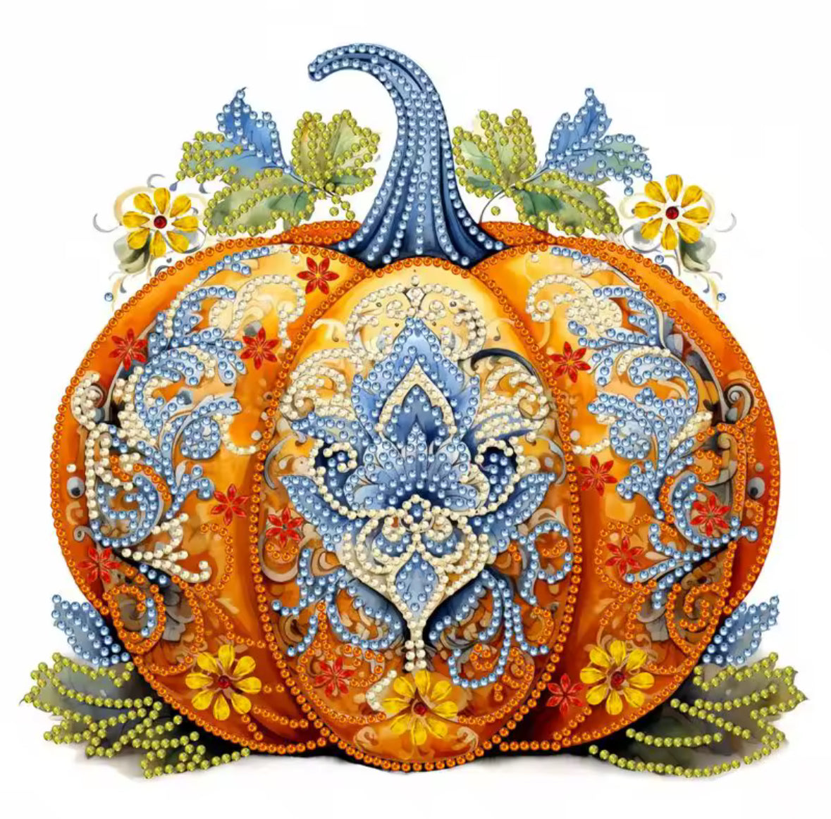 Decorative Pumpkin Partial Diamond Painting Kit