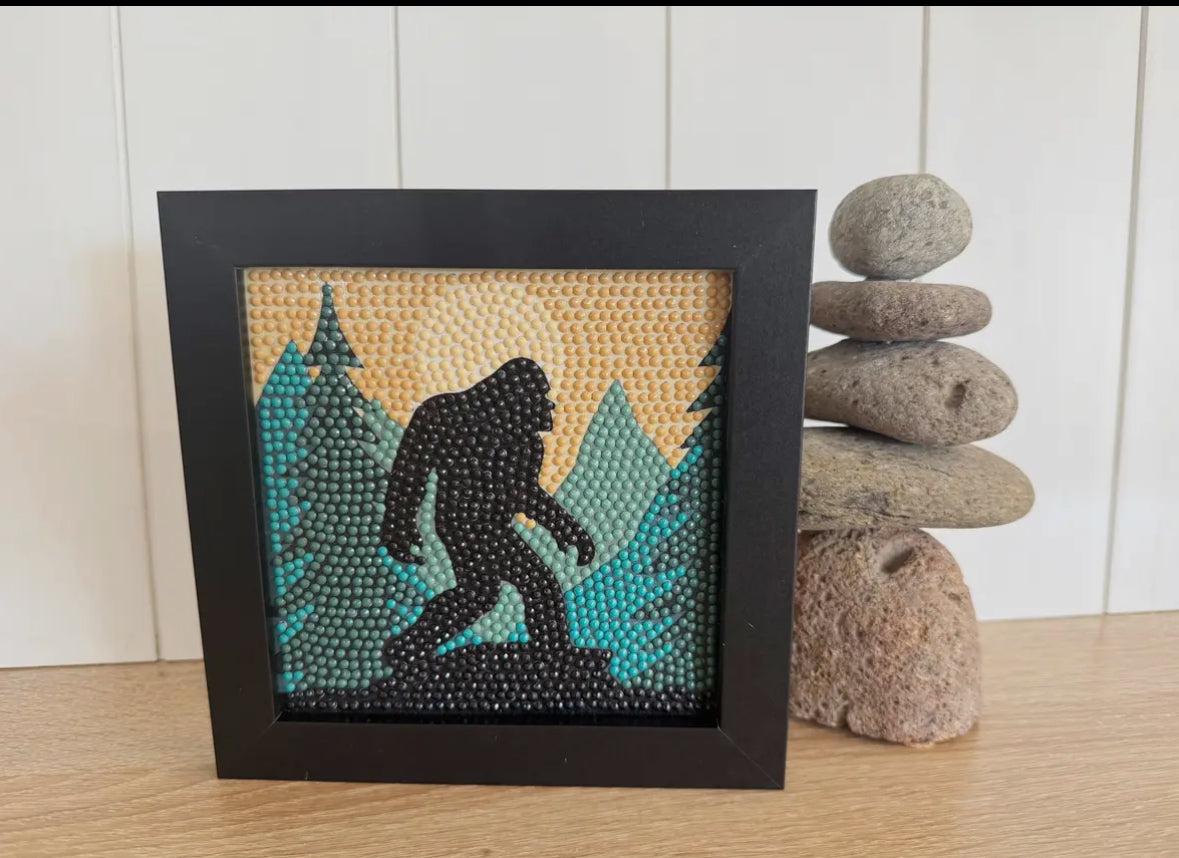 Bigfoot Diamond Painting Kit with Frame