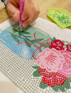 Mason Jar Diamond Painting Kit with Frame