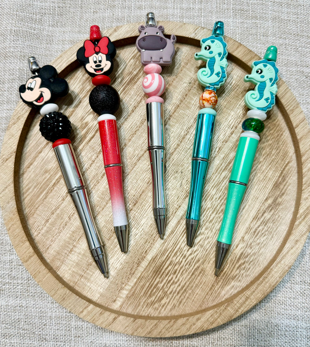 Handmade Character Beaded Diamond Painting or Ballpoint Ink Pens