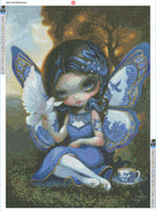 Blue Willow Fairy Diamond Painting Soft Canvas Kit Artist Jasmine Beckett Griffith
