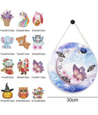Moon Seasonal Sign Diamond Painting Kit with Interchangeable Accents