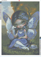 Blue Willow Fairy Diamond Painting Soft Canvas Kit Artist Jasmine Beckett Griffith
