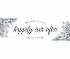 Personalized Wedding Diamond Painting Banner Kit - Made to Order Anniversary, Birthday, Wall Art
