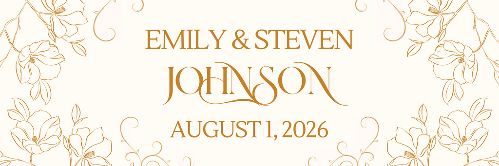 Personalized Wedding Diamond Painting Banner Kit - Made to Order Anniversary, Birthday, Wall Art