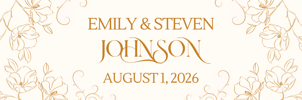 Personalized Wedding Diamond Painting Banner Kit - Made to Order Anniversary, Birthday, Wall Art