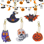 Halloween Keychain/Hanging Decor Diamond Painting Project Kits Set of 5