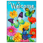 Luminous Diamond Painting Kit - Butterflies Welcome 30x40cm Full Drill