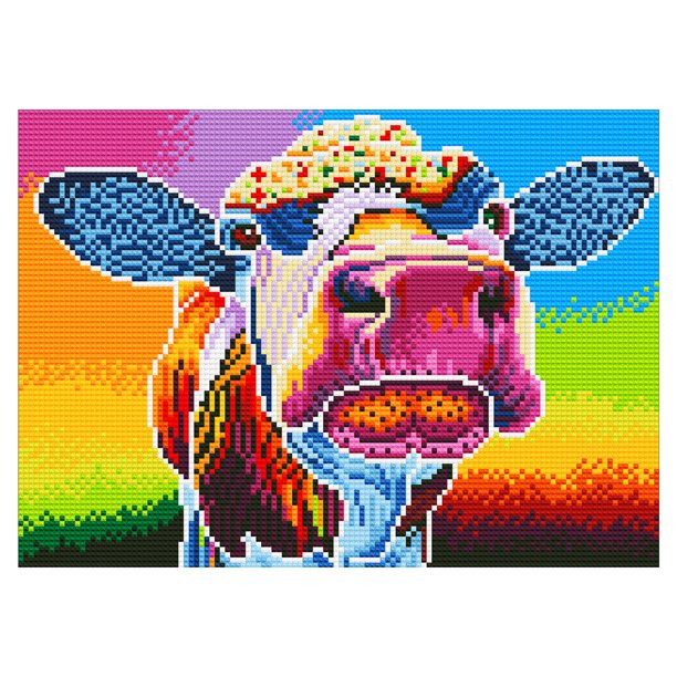 Luminous Diamond Painting Kit - Cow 30x40cm Full Drill