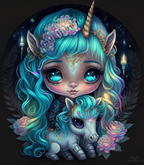 Unicorn Girl Diamond Painting Canvas Kit 30x40cm