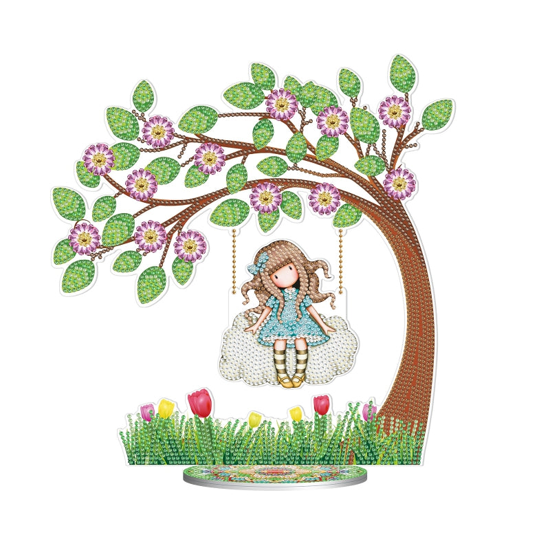 Tree Swing Double Sided Table Topper Diamond Painting Kits