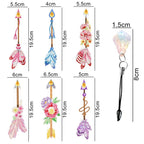 Arrow Bookmark Sets Diamond Painting Project Kits with Prism Charm