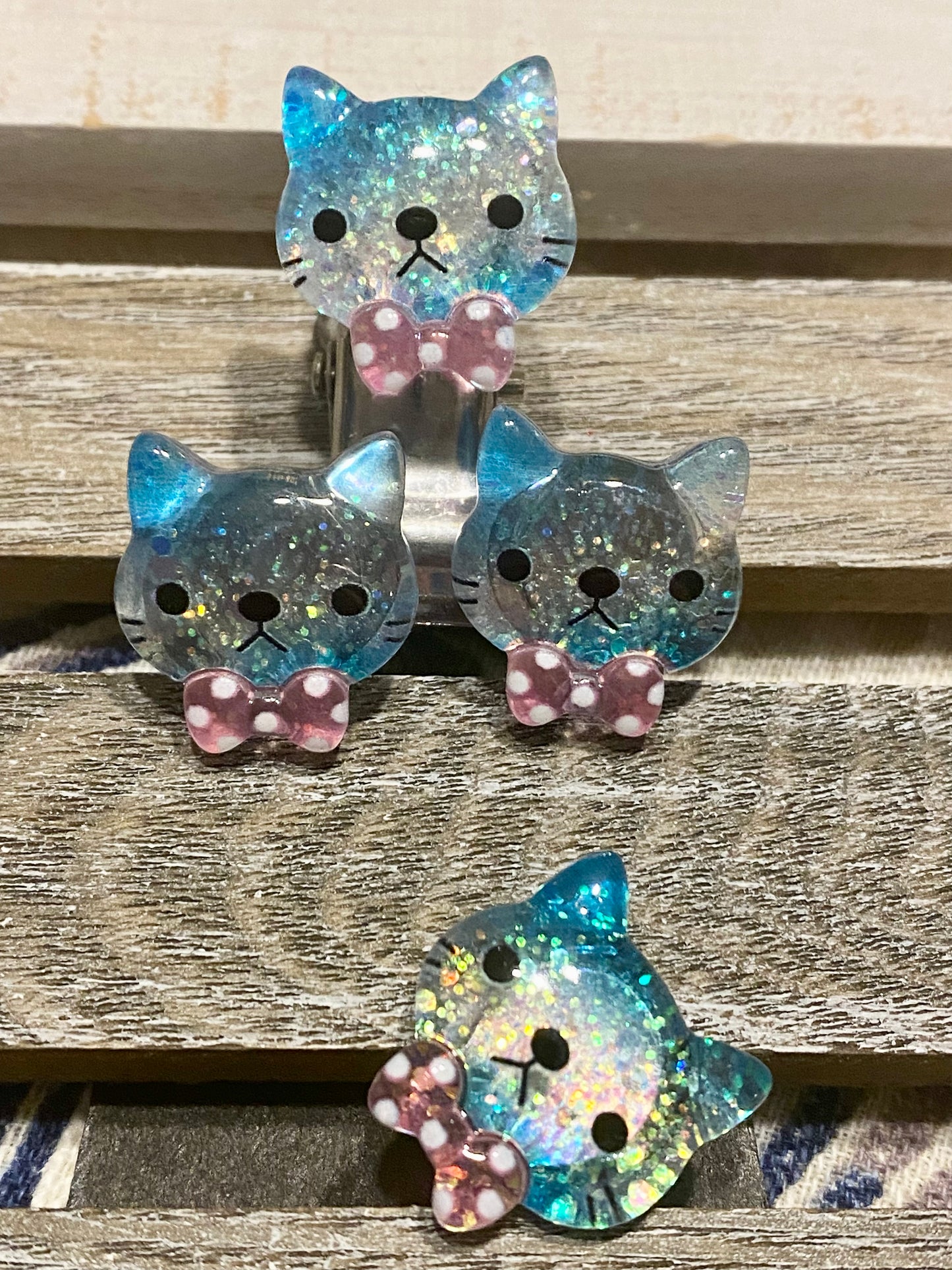 Glitter Cat Cover Minders Magnets for Diamond Painting
