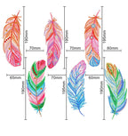 Feather Bookmark Sets Diamond Painting Project Kits with Prism Charm- Sets of 6