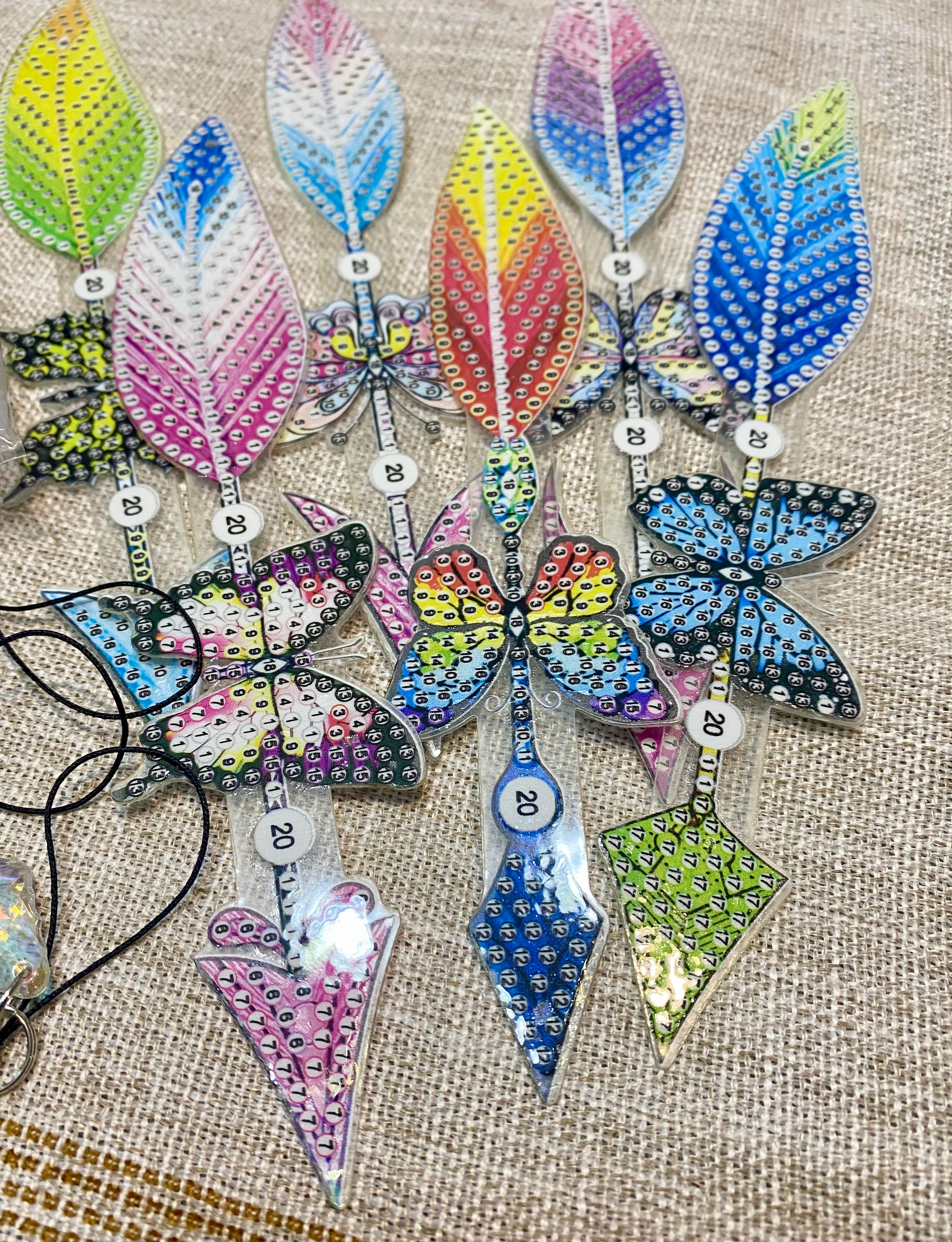 Arrow Bookmark Sets Diamond Painting Project Kits with Prism Charm
