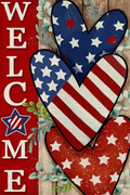 Patriotic Welcome Diamond Painting Soft Canvas Kit 20x30cm
