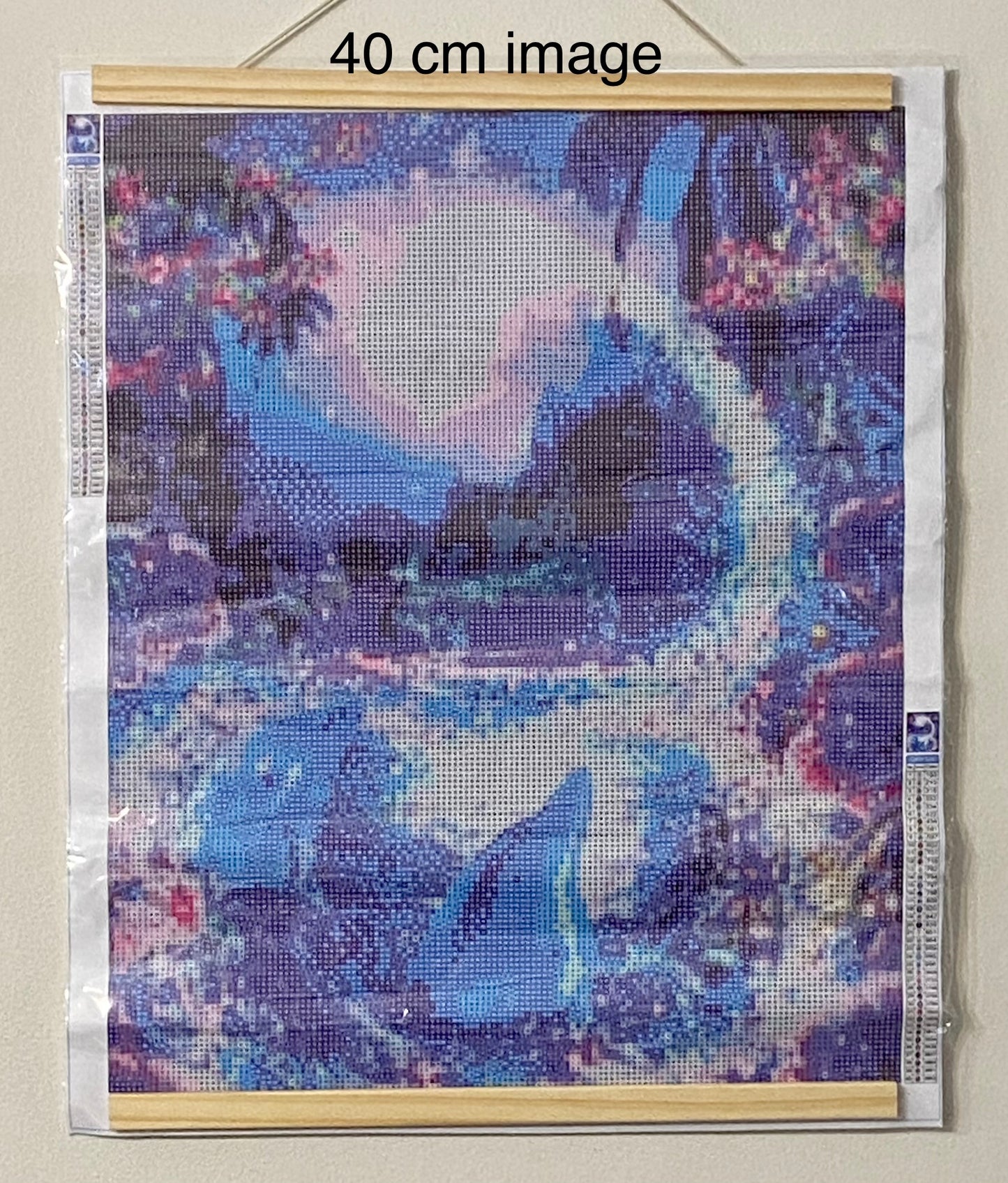 Dolphins & Moondust Diamond Painting Short Lint Canvas Kit