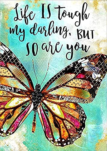 Butterfly Quote Diamond Painting Short Lint Canvas Kit