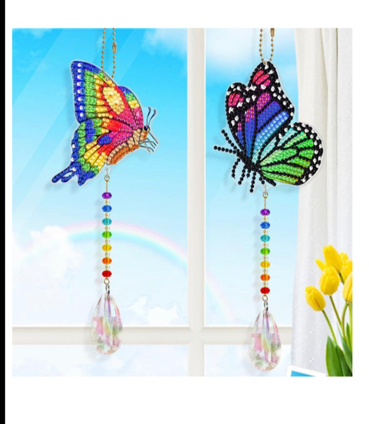 Assorted Two Piece Window Hanging Diamond Painting Kits