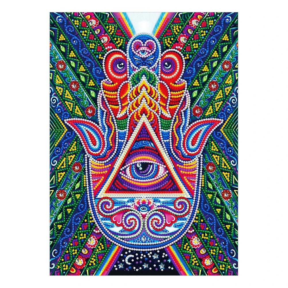 Mandala Third Eye Hand Luminous Diamond Painting Kit