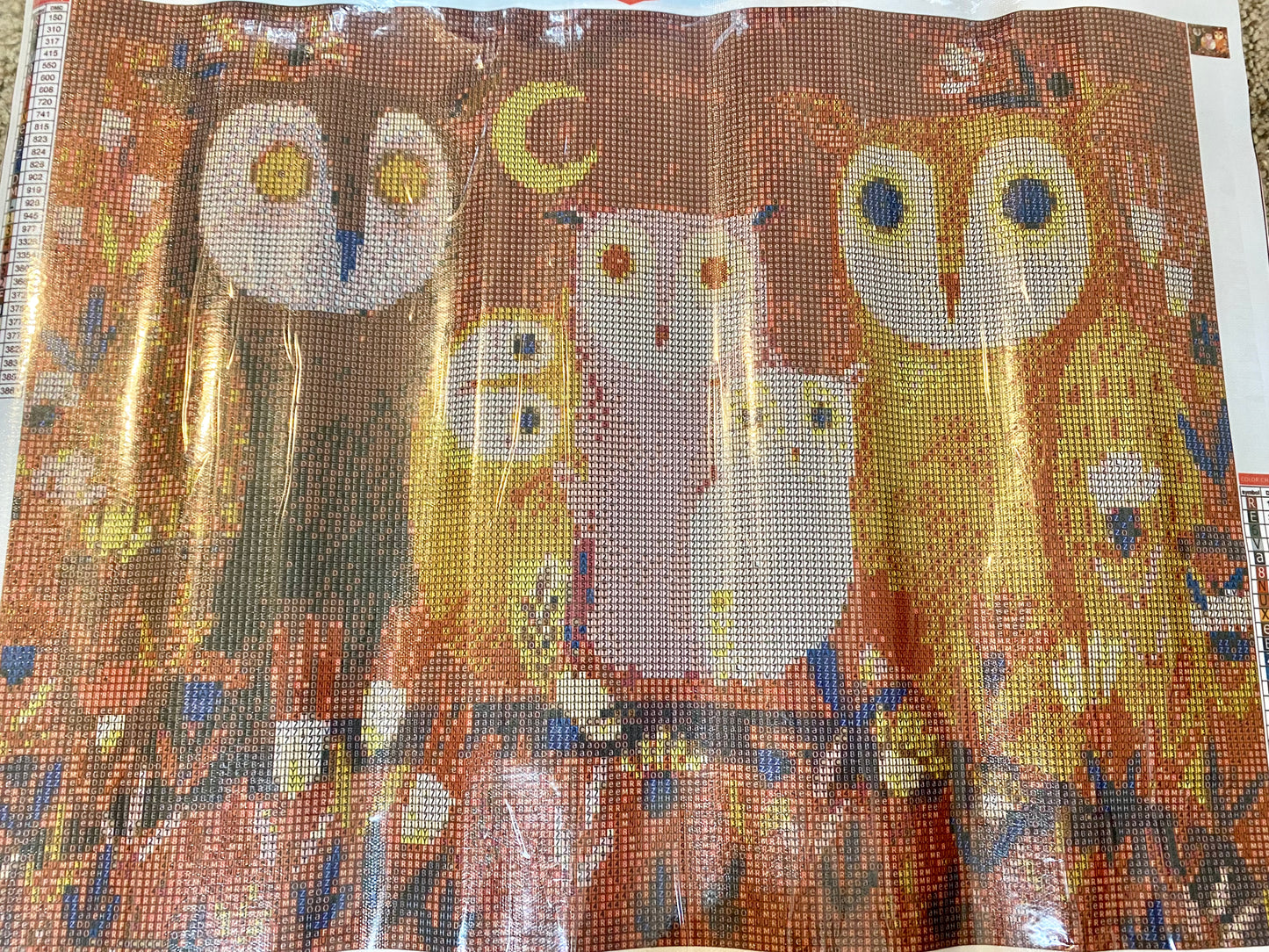 Owls on Branch Diamond Painting Kit