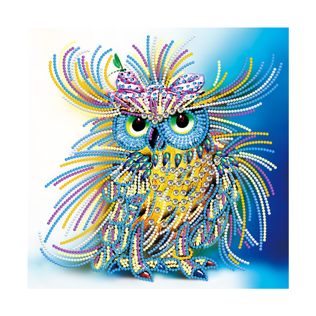 Owl Luminous Partial Diamond Painting Kit