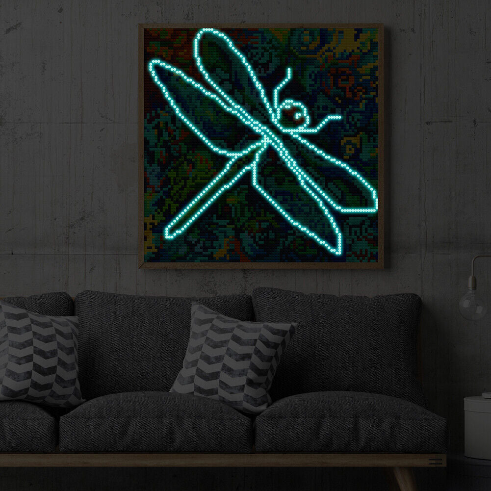 Dragonfly Luminous Diamond Painting Kit