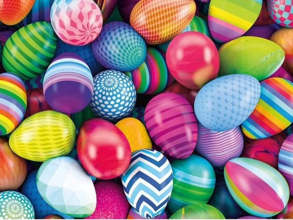 Easter Egg Diamond Painting Short Lint Canvas Kit