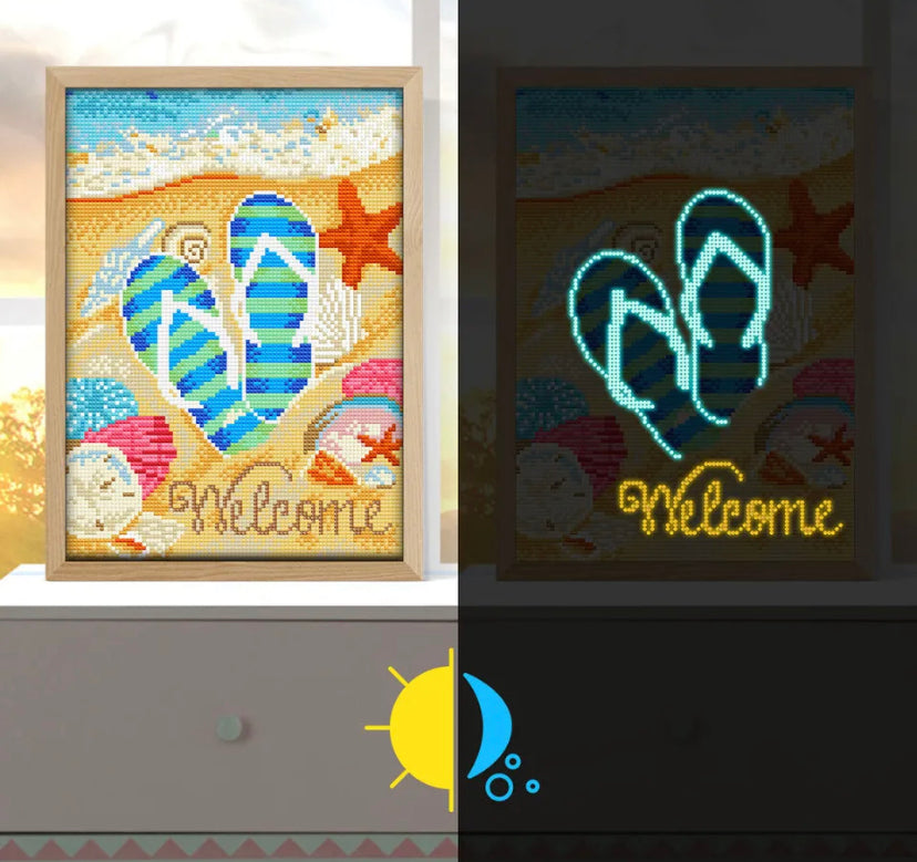 Summer Welcome Luminous Diamond Painting Kit