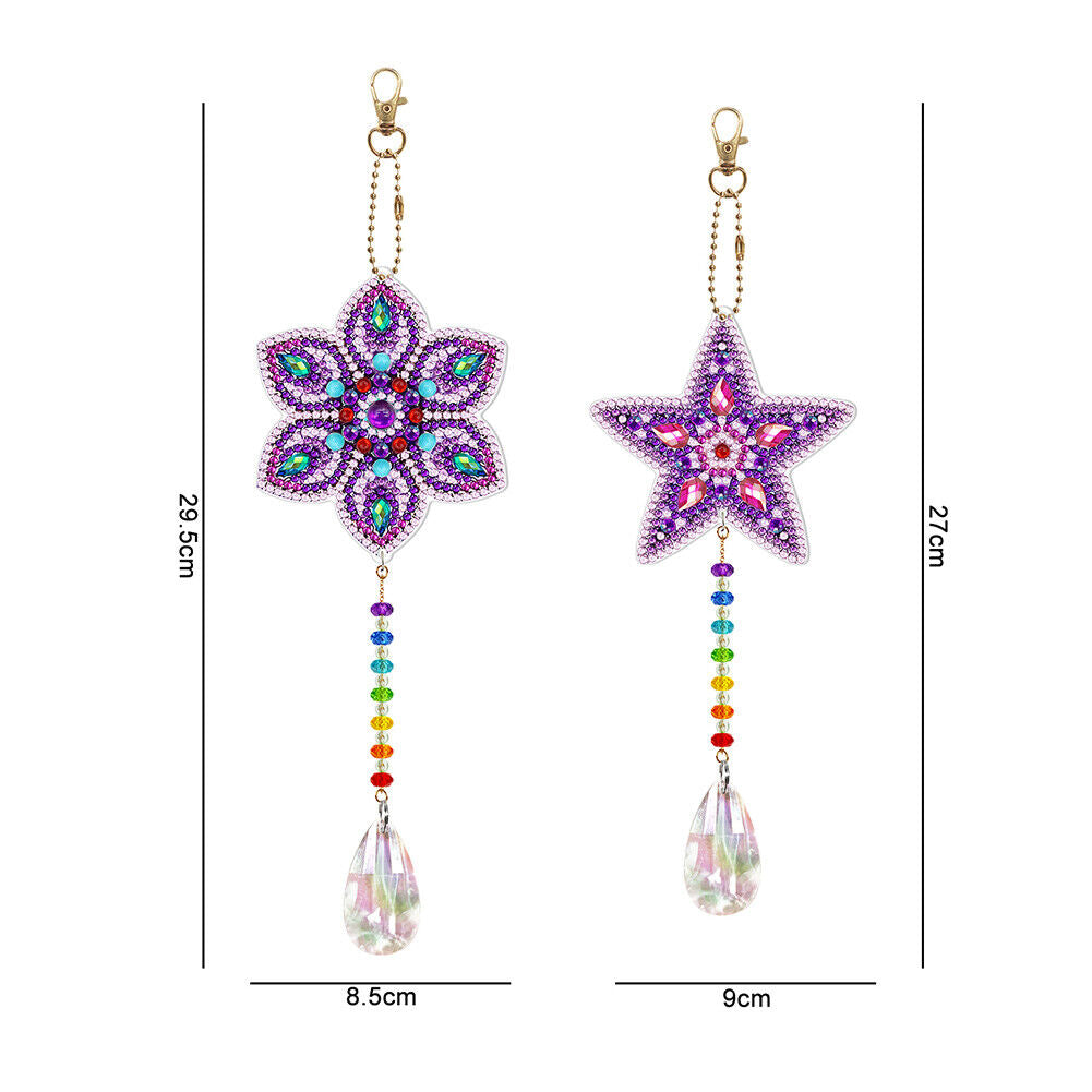 Assorted Two Piece Window Hanging Diamond Painting Kits