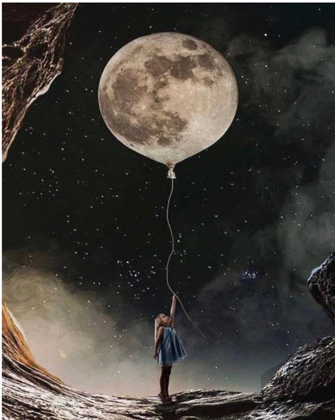 She Holds the Moon Diamond Painting Kit