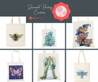 Diamond Painting Canvas Tote Bags